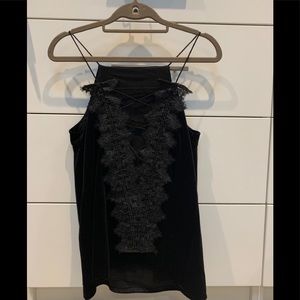 DO+BE Velvet and Lace cami